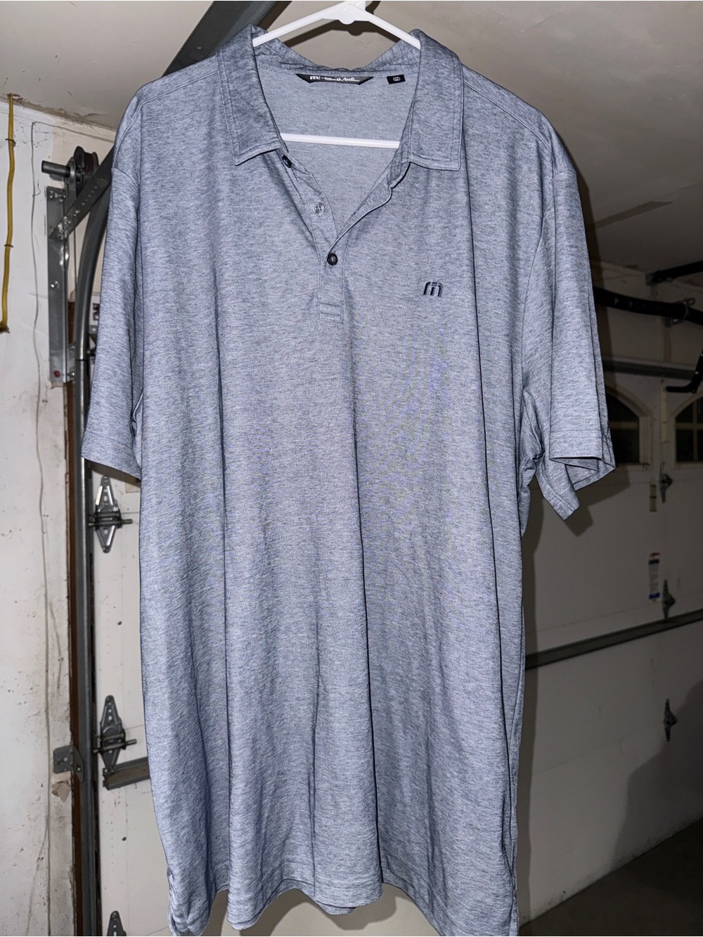 Travis Matthew Heather Gray Polo Shirt